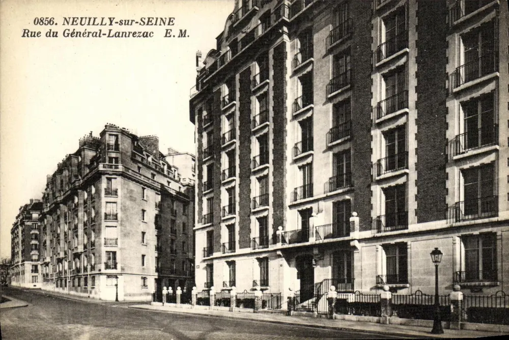 Neuilly-sur-Seine — Rue du Général-Lanrezac — E.M. n°0856 - Frente