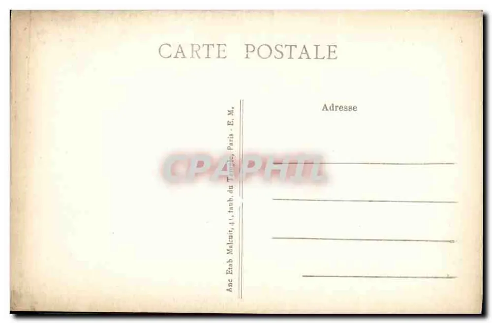 Neuilly-sur-Seine — Rue du Général-Lanrezac — E.M. n°0856 - Verso