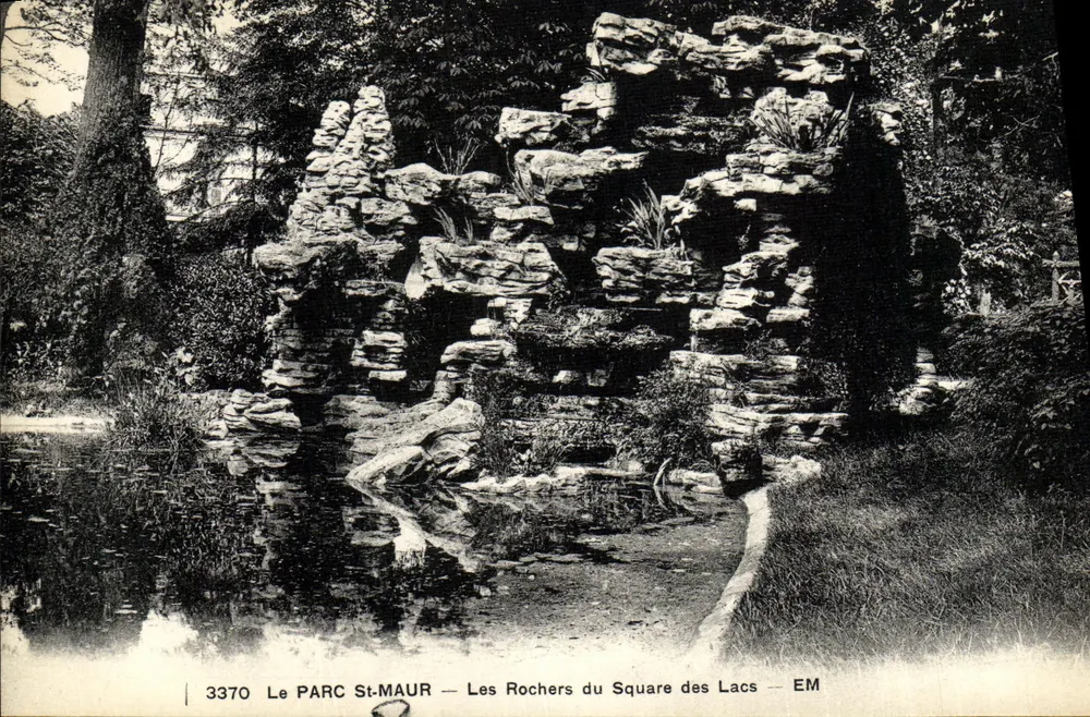 Der PARC St-MAUR — Die Felsen des Square des Lacs — EM - Vorderseite