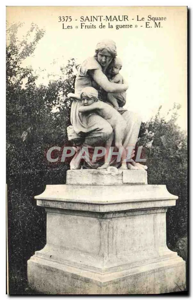 Saint-Maur - Der Square - Die « Früchte des Krieges » - E.M. - Vorderseite