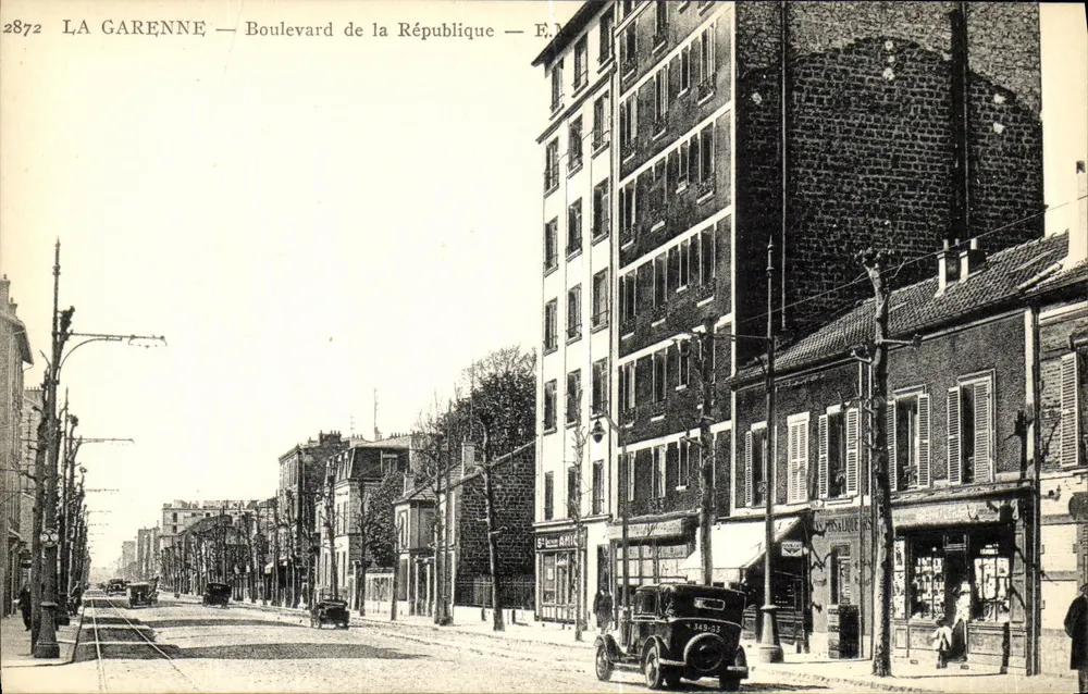 La Garenne — Boulevard de la République — F.M. — n°2872 - Frente
