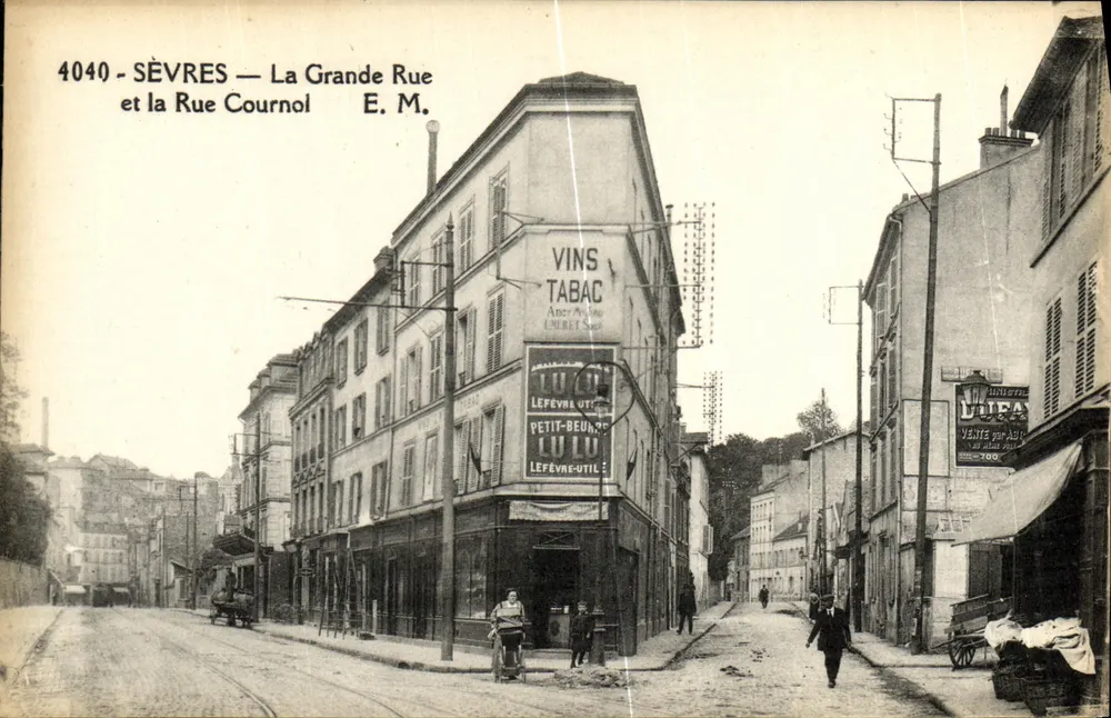 Sèvres — La Grande Rue et la Rue Cournon — E. M. - Vorderseite