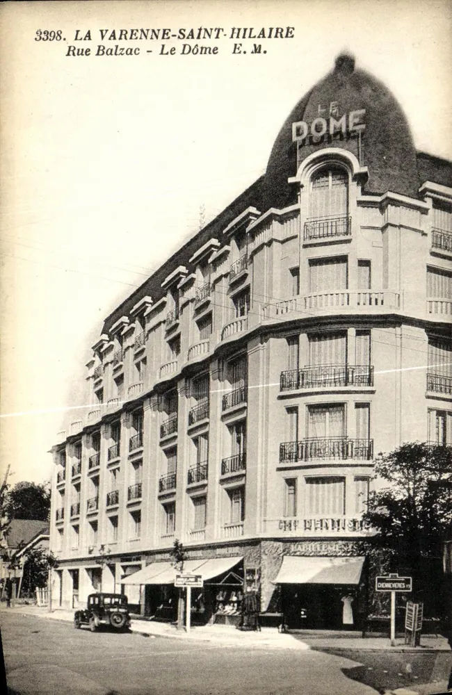 La Varenne-Saint-Hilaire — Rue Balzac — Hotel Le Dôme — E.M. n°3398 - Vorderseite