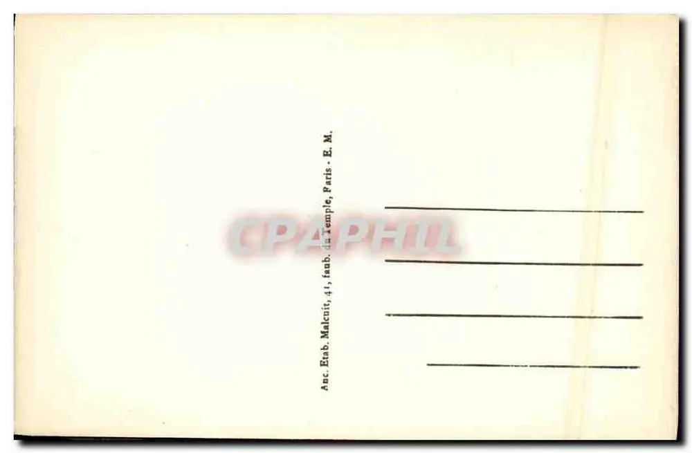 Les Vallées — Praça da Estação — E.M. n°2764 - Verso
