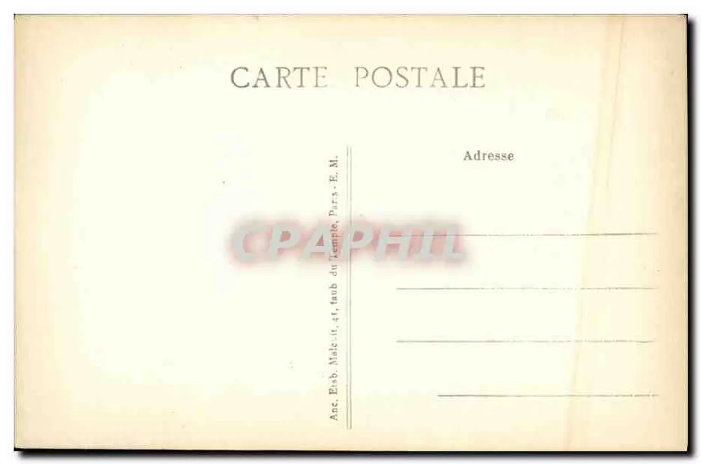 Neuilly-sur-Seine — Boulevard des Sablons — E.M. n°0850 - Verso