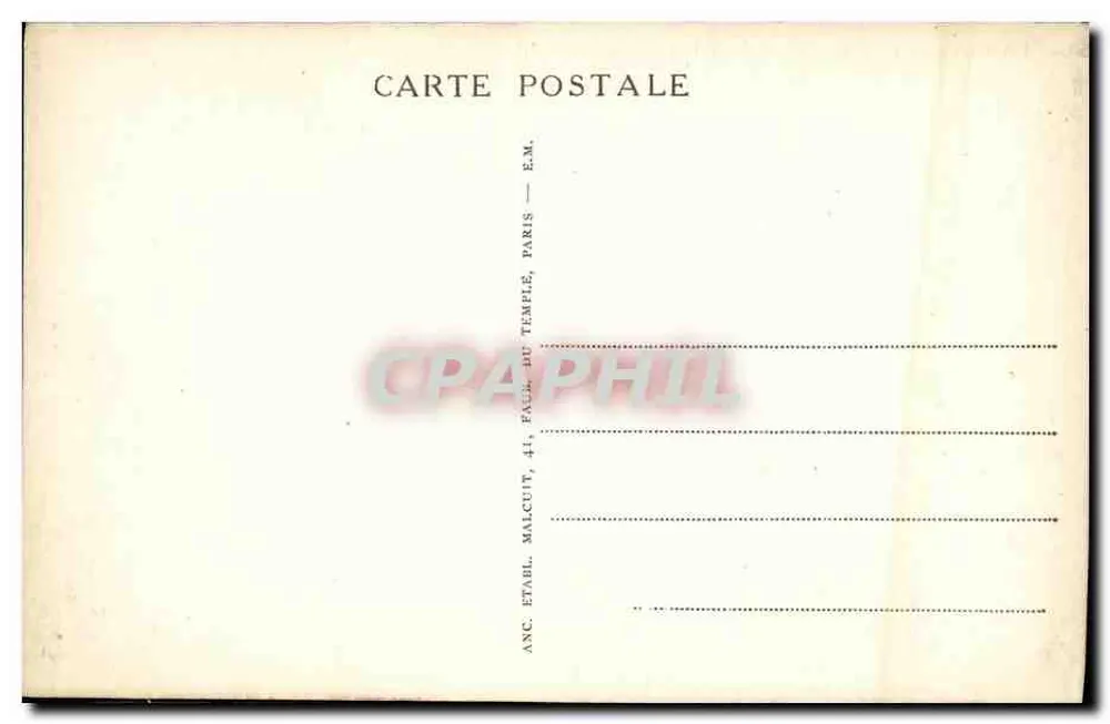 La Garenne — Boulevard da República — E.M. - Verso