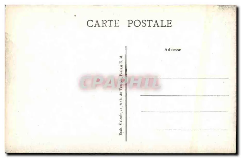 Seaux (Seine) — Straße Houdan — Verlag E. M. Nr. 6327 - Rückseite