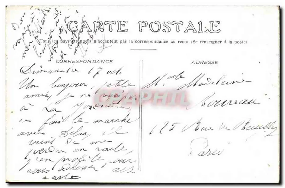 Paris — Rond-Point dos Campos Elísios — editor não visível - Verso
