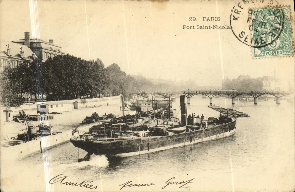 Porto de Saint-Nicolas — Paris — editor Peaune Grot - Frente