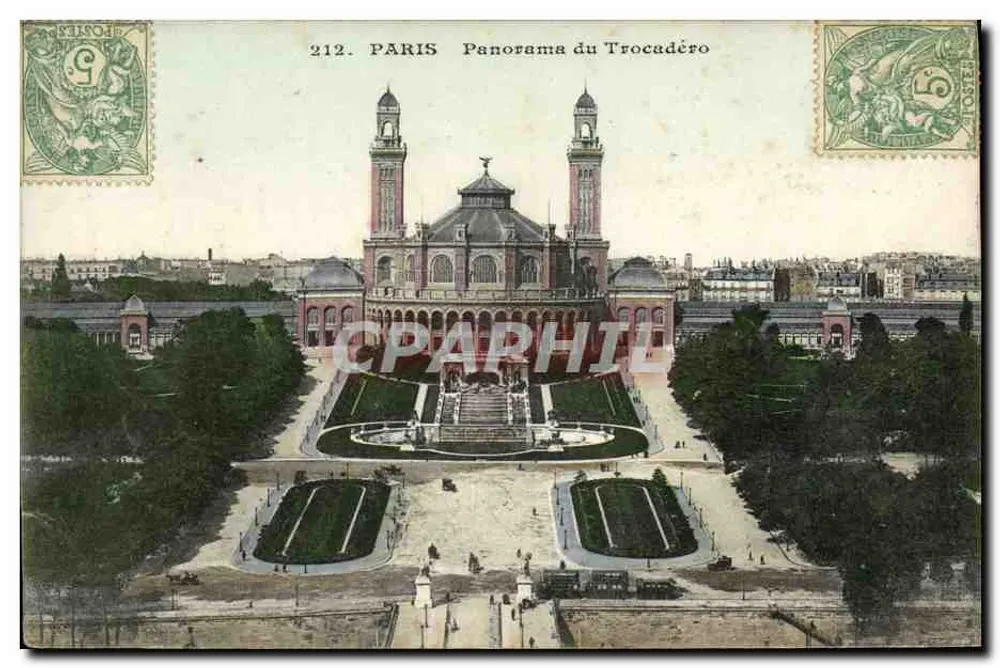 Paris — Panorama do Trocadéro — n°212 - Frente