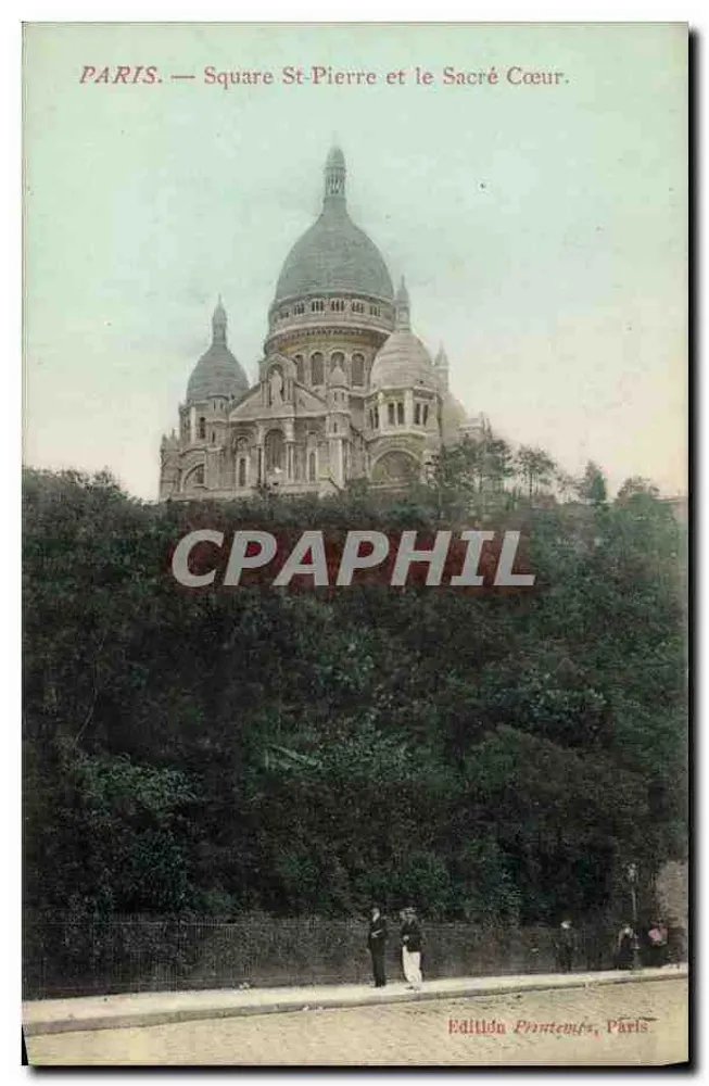 París — Plaza San Pedro y el Sagrado Corazón — Edición Primavera, París - Anverso