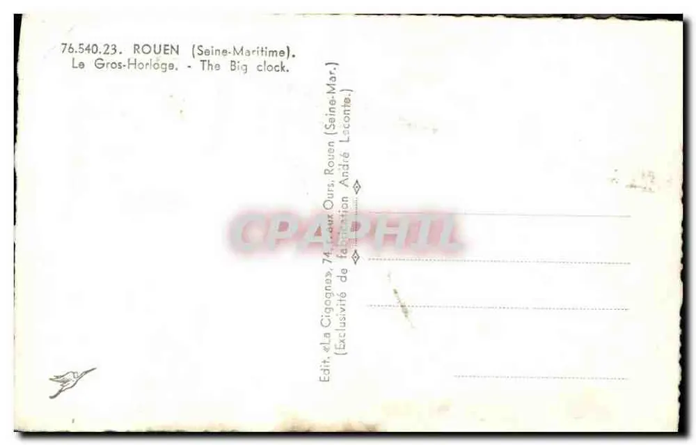 रून - ग्रोस-हॉर्लोज़ - एडिट. ला सिग्नों, रून - पीछे