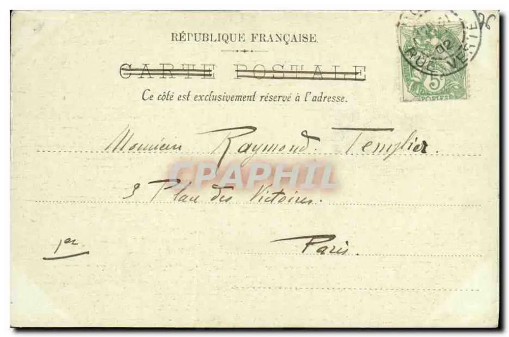 Rouen — La Cour del Palacio de Justicia — LL. - Reverso
