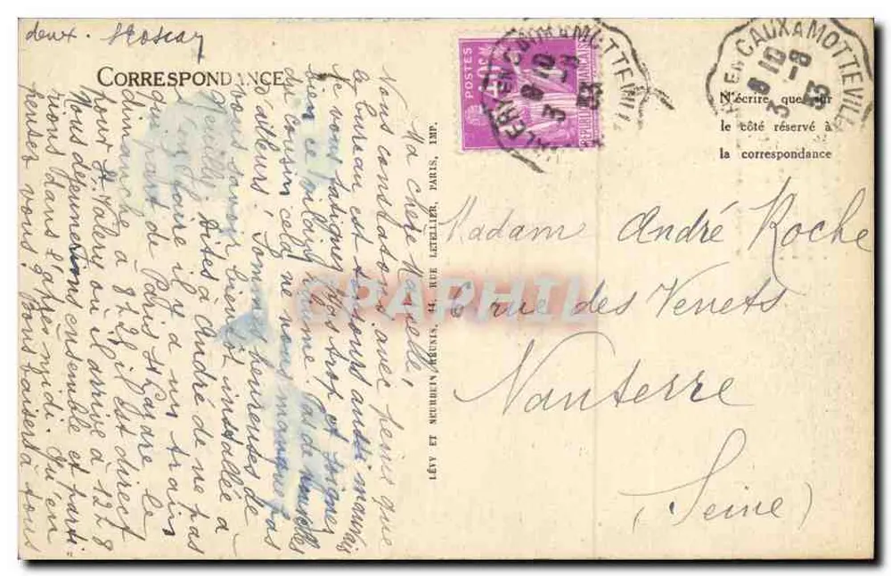 Saint-Valéry-en-Caux — Die Ruinen der Kapelle Saint-Léger — LL, n°155 - Rückseite