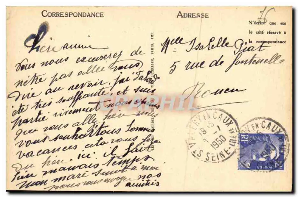 Saint-Valéry-en-Caux — Allgemeiner Blick — Die Aval-Klippen — LL - Rückseite