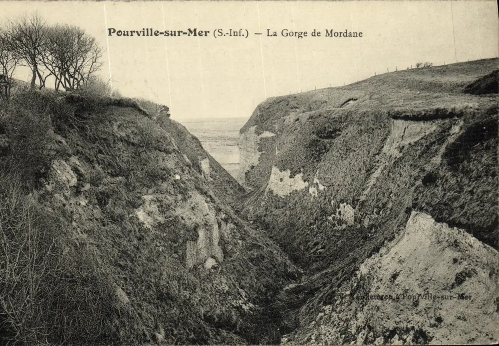 Pourville-sur-Mer (S.-Inf.) — Die Schlucht von Mordane — Verlag: V. Mannebret - Vorderseite