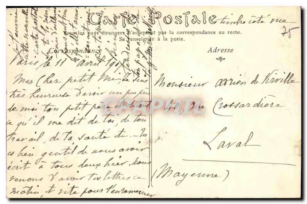 PARIS NOUVEAU — LES FEMMES COCHER — Mme Véron auf ihrem Sitz - Rückseite