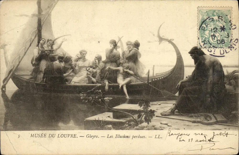 Museum van het Louvre — Gleyre — De Verlorene Illusies — LL. - Voorkant