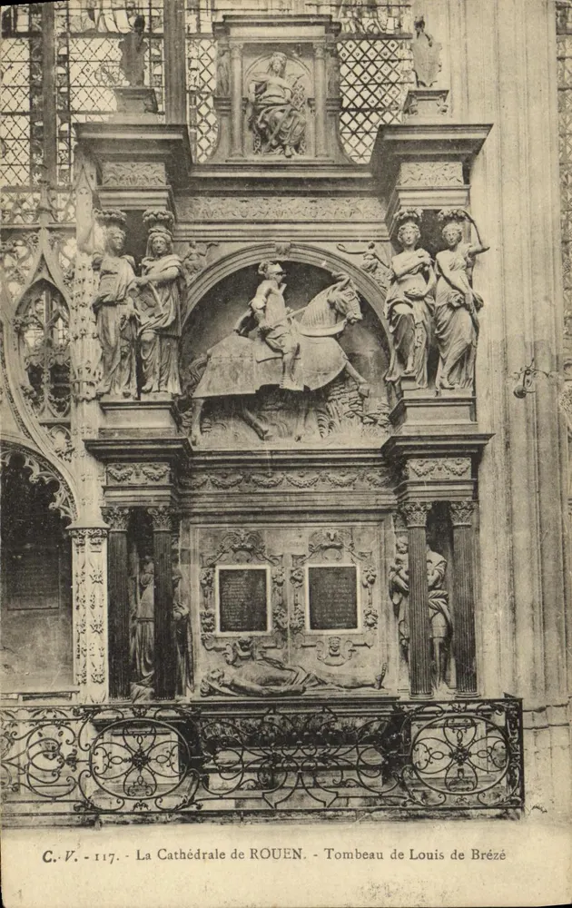 Die Kathedrale von ROUEN - Grabmal von Louis de Bréze - Vorderseite