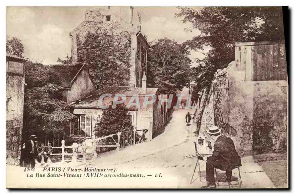 Paris (Alt-Montmartre) — La Rue Saint-Vincent (18. Arrondissement) — L.L. - Vorderseite