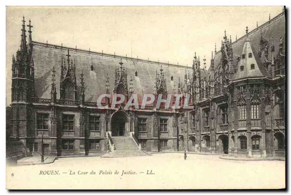 Rouen — A Cour do Palácio de Justiça — LL. n°8 - Frente