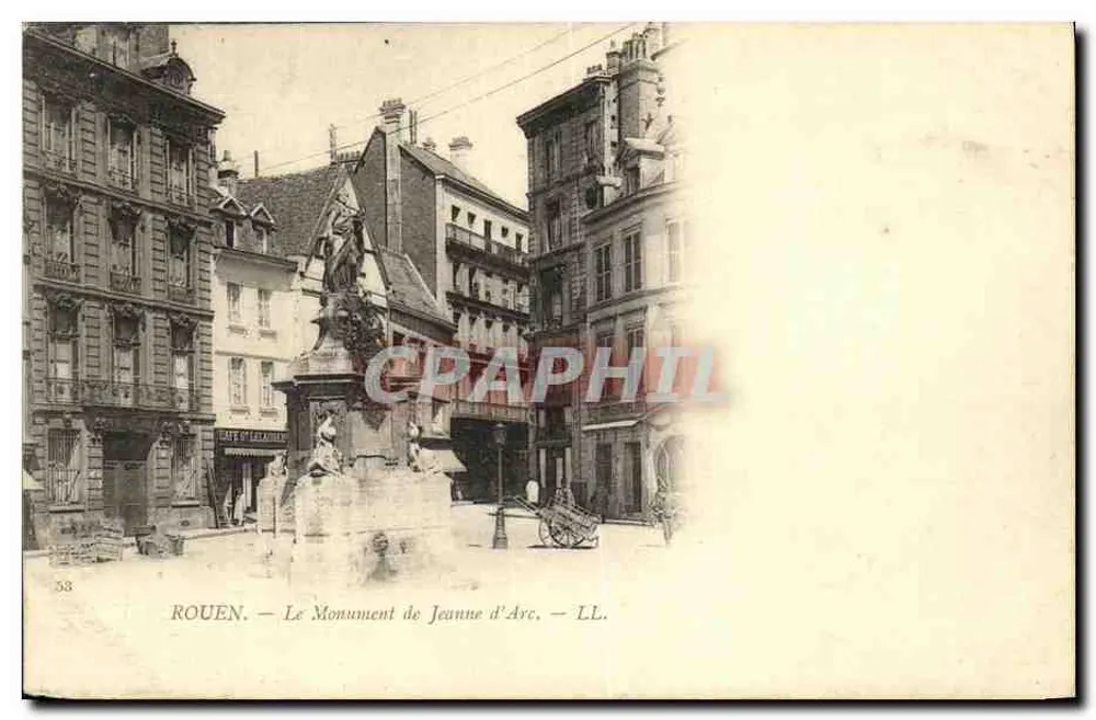 Rouen — Het Monument van Jeanne d'Arc — LL. — n° 538 - Voorkant