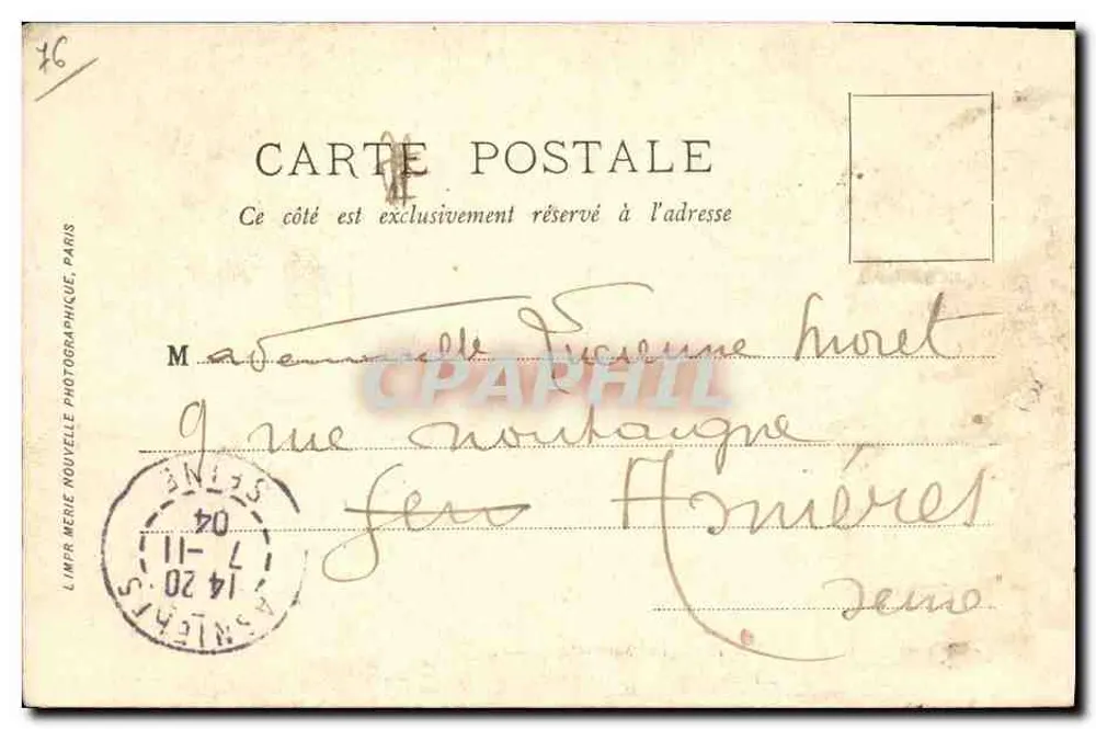 Rouen — Die Place und die Kirche Saint-Ouen — LL. - Rückseite