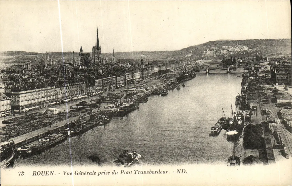 Rouen — Allgemeiner Blick vom Transbordeur-Brücke — ND. - Vorderseite