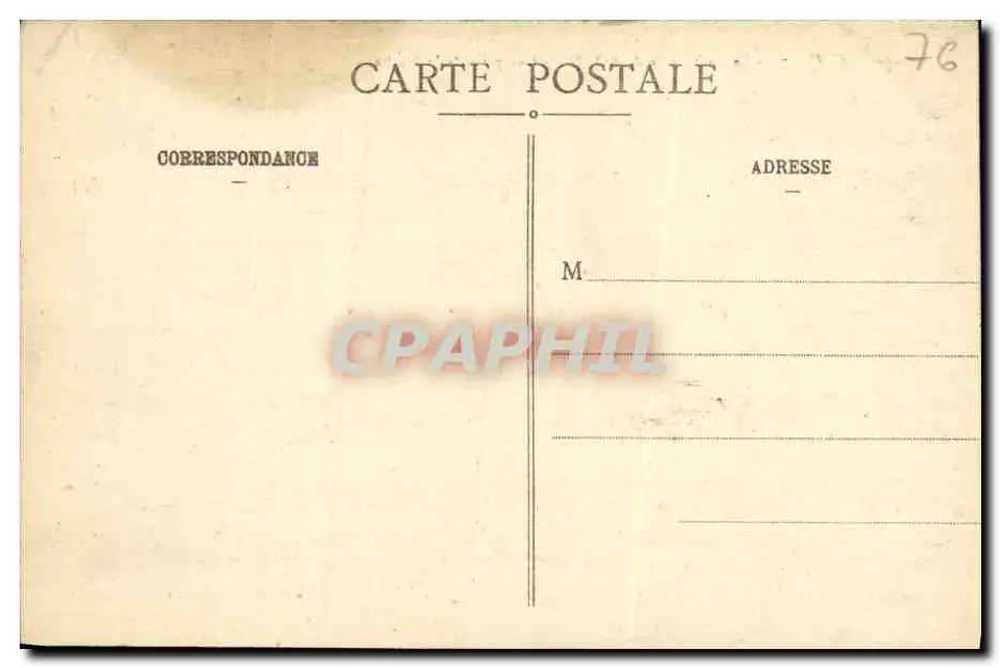 Kathedrale von Rouen — Ansicht vom Turm — C.V. 72 - Rückseite