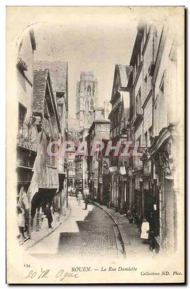 रूएन — ला रू डामिएट — संग्रह एन.डी. फोटो नंबर 154 - आगे