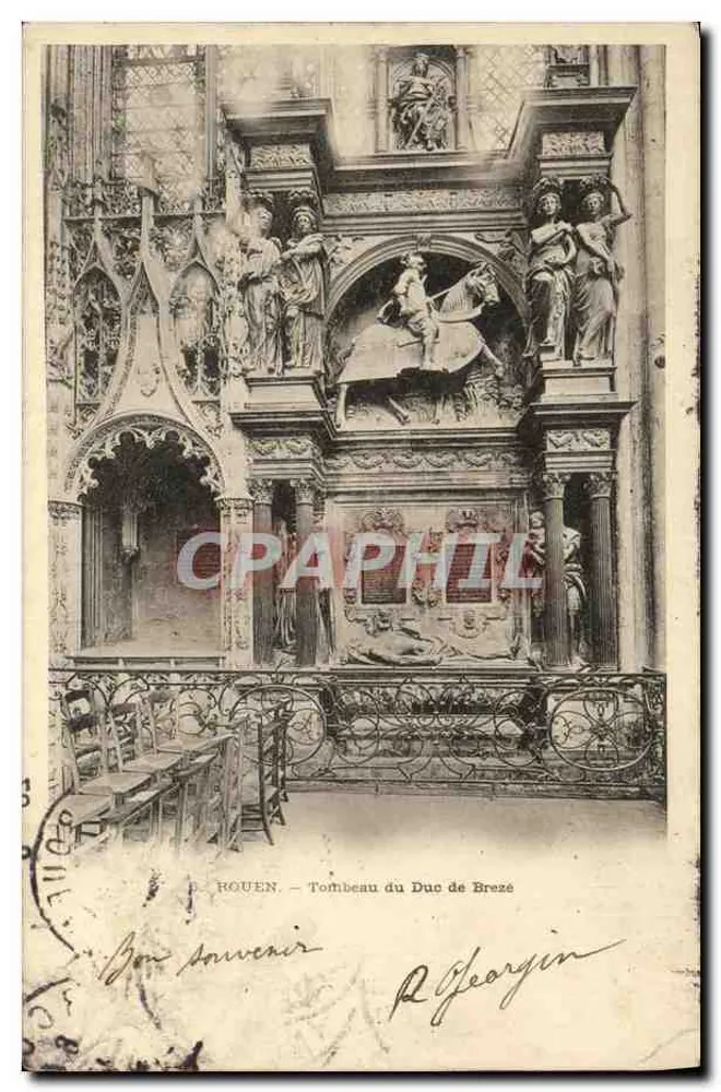 Rouen — Tombeau du Duc de Bréze — R. Georgin - Frente