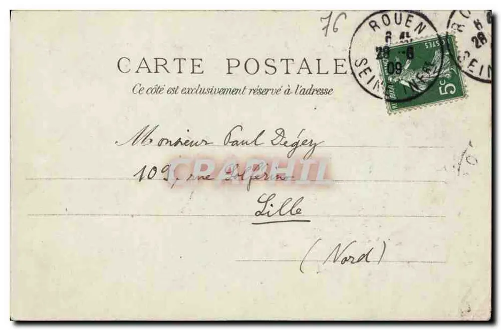 Rouen — Tombeau du Duc de Bréze — R. Georgin - Verso