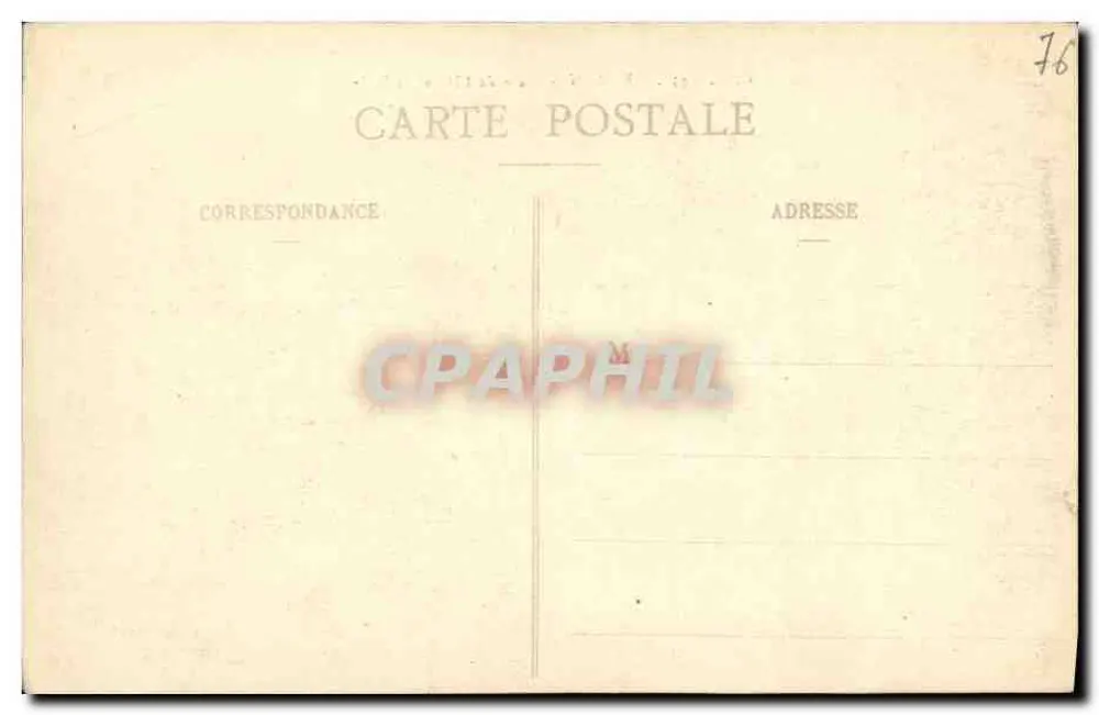 Rouen - Place de l'Hôtel-de-Ville — Ansicht der Kathedrale und des Rathauses — C.V. 433 - Rückseite