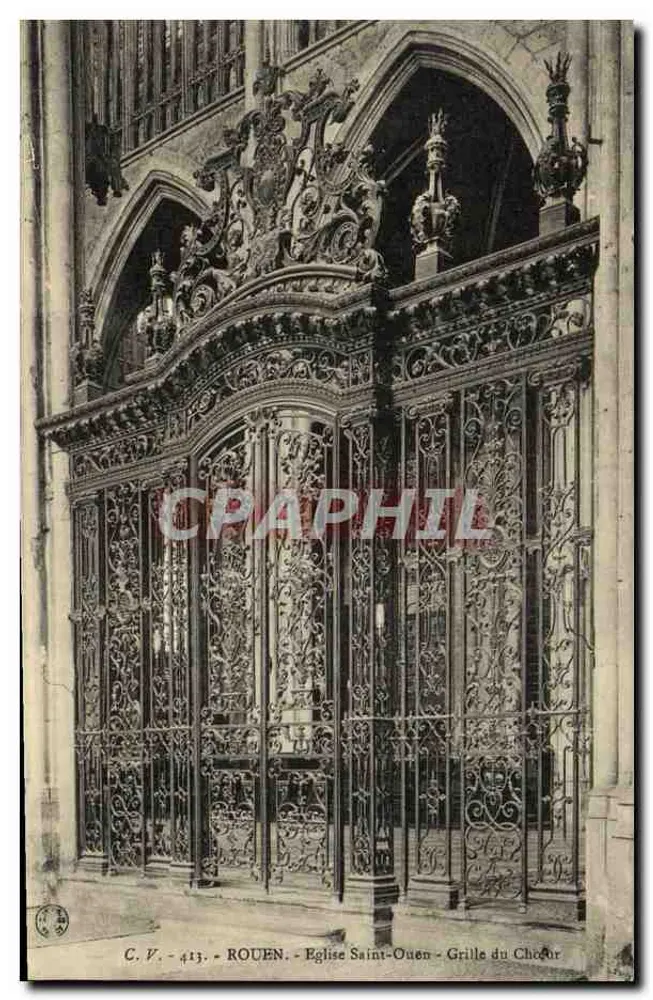 Rouen - Kirche Saint-Ouen - Chor-Gitter - Vorderseite