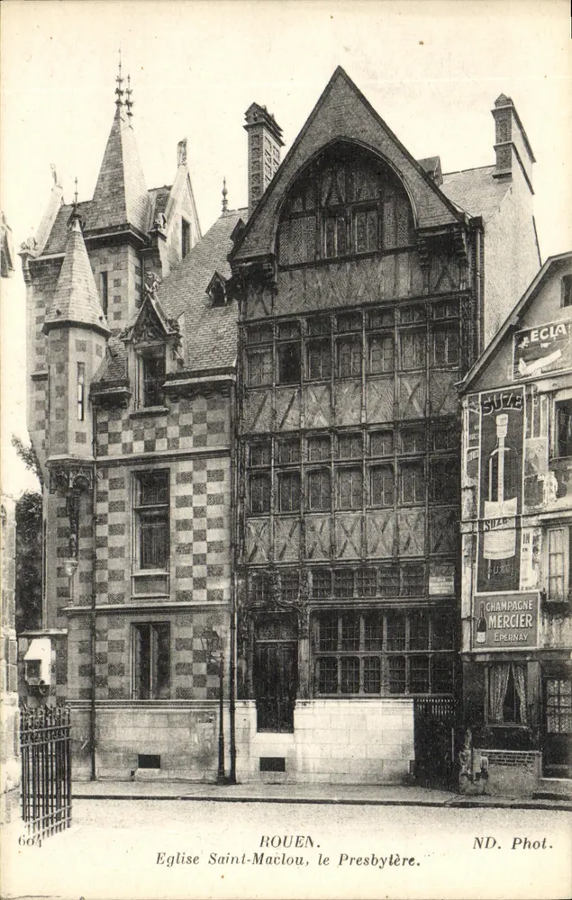 Rouen. Kirche Saint-Maclou, das Pfarrhaus — ND. Phot. n°604 - Vorderseite