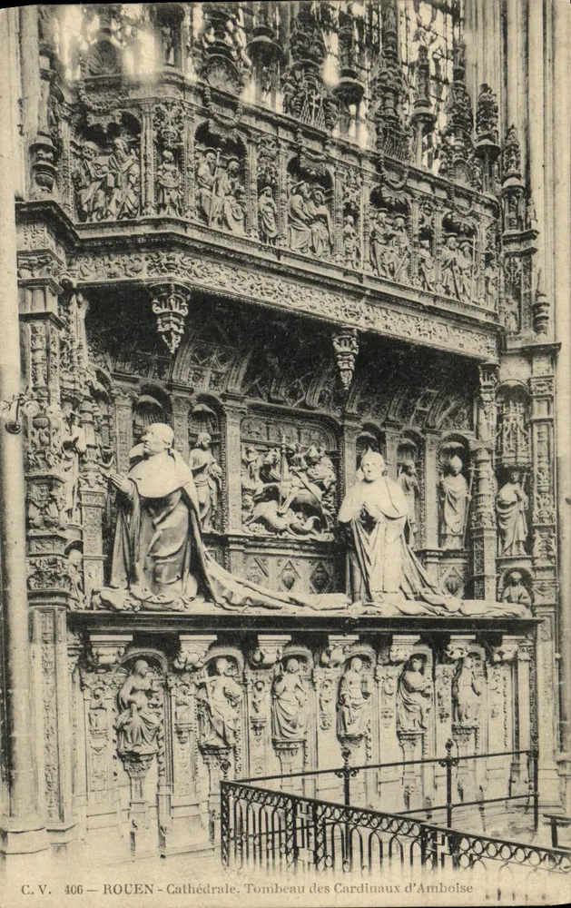 Rouen — Kathedrale, Grab der Kardinäle von Amboise — C.V. 406 - Vorderseite