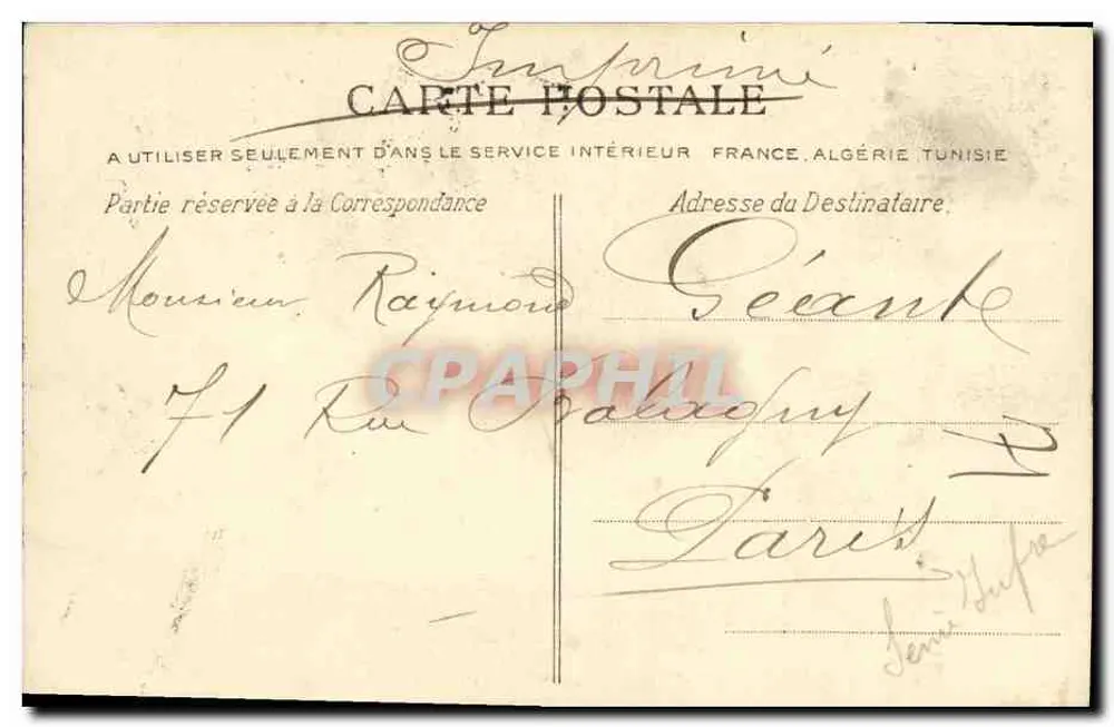 Normandie — Rouen — Fontaine Jeanne d'Arc — Antike Ansichtskarte — n°2104 - Rückseite