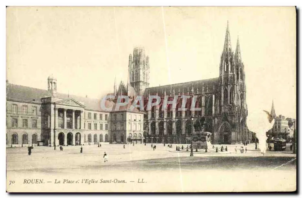 Rouen — Die Place de l'Église Saint-Ouen — LL. n°70 - Vorderseite