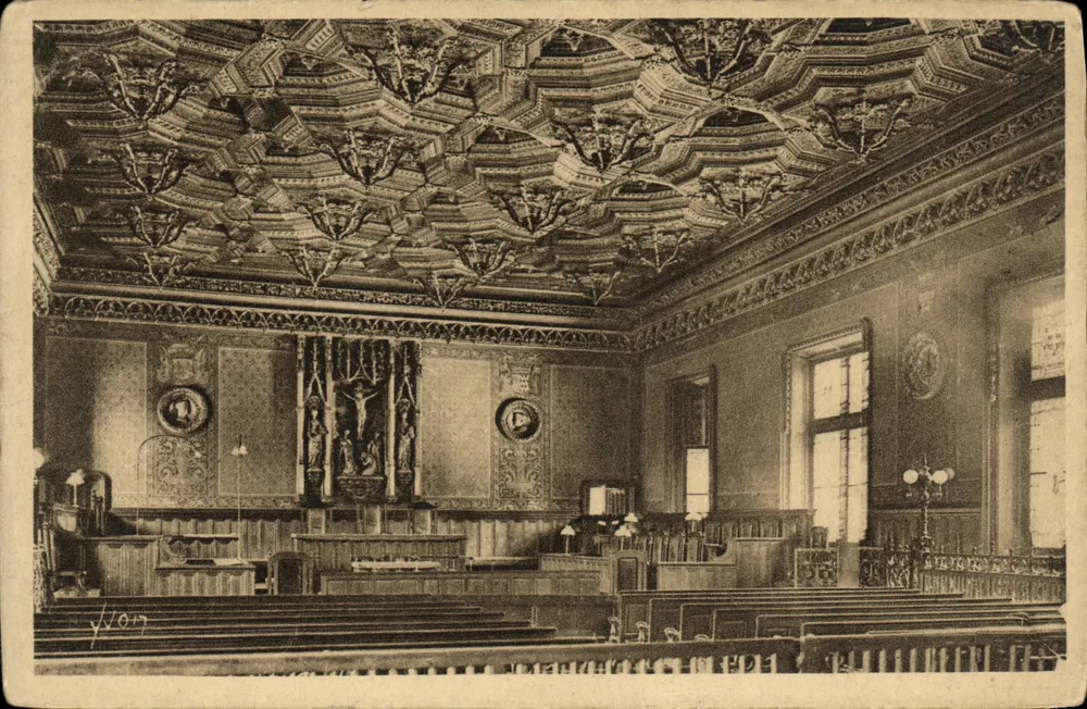 Salle des Séances des Parlaments in Rouen — Palast der Gerechtigkeit — Verlag Les Éditions d'Art 'Voyon', Paris - Vorderseite