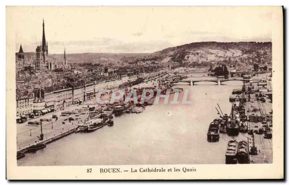 Rouen — Die Kathedrale und die Ufer — n°87 - Vorderseite