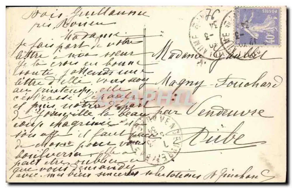 Rouen — Die Kathedrale und die Ufer — n°87 - Rückseite