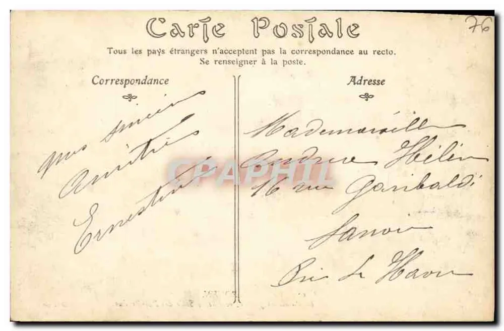 Rouen — Das Justizpalast, Seite der Verlust- und Fundhalle — ND. Fot. - Rückseite