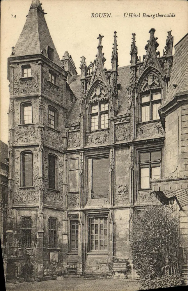 Rouen — O Hotel Bourgtheroulde — Editor anônimo, n° 14 - Frente