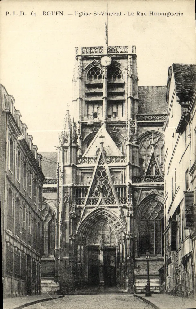Rouen — Kirche Saint-Vincent — La Rue Haranguerie — P.I.D. 64 - Vorderseite