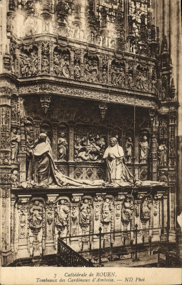 Gräber der Kardinäle von Amboise — Kathedrale von Rouen — ND Pbot. - Vorderseite