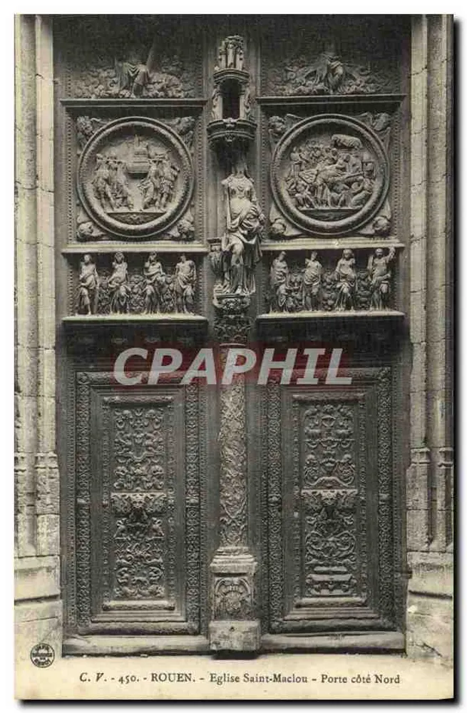 Nordtor — Kirche Saint-Maclou — Rouen - Vorderseite