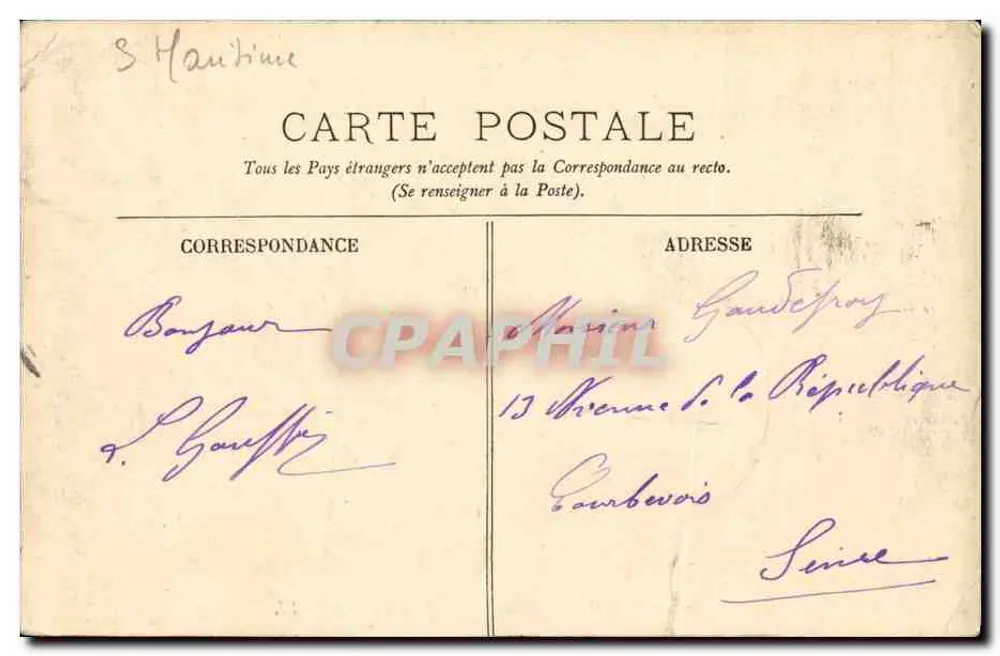 Rouen — Ensemble de Léon Secours et du Monument de Jeanne d'Arc — LL. n° 93 - Verso