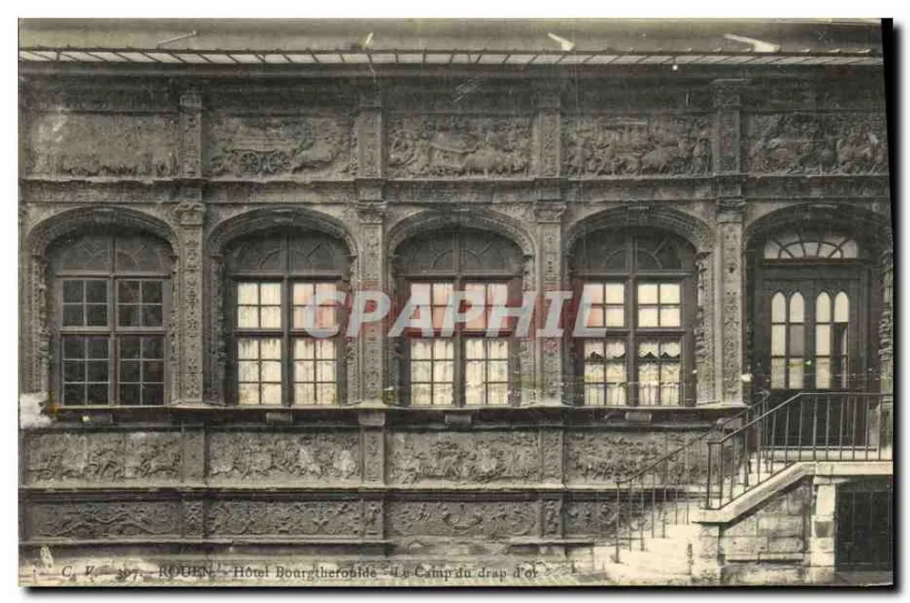 Rouen - Hotel Bourgtheroide - Der Camp des Goldgewebes - Vorderseite