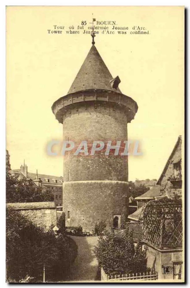 Turm, in dem Jeanne d'Arc gefangen gehalten wurde — Rouen — Néruën Frères, Paris-Corbeil, n°85 - Vorderseite