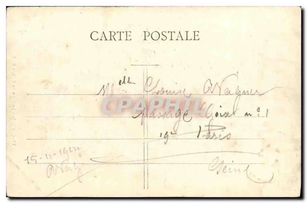 Vincennes — La Porte du Fort — G. I. - Verso